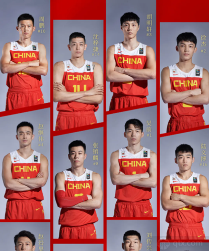 中国男篮正式名单